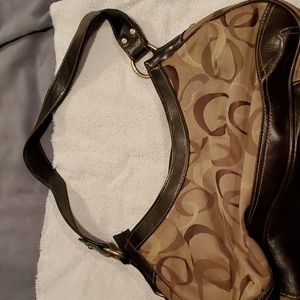 Brown and Beige handbag. Like new